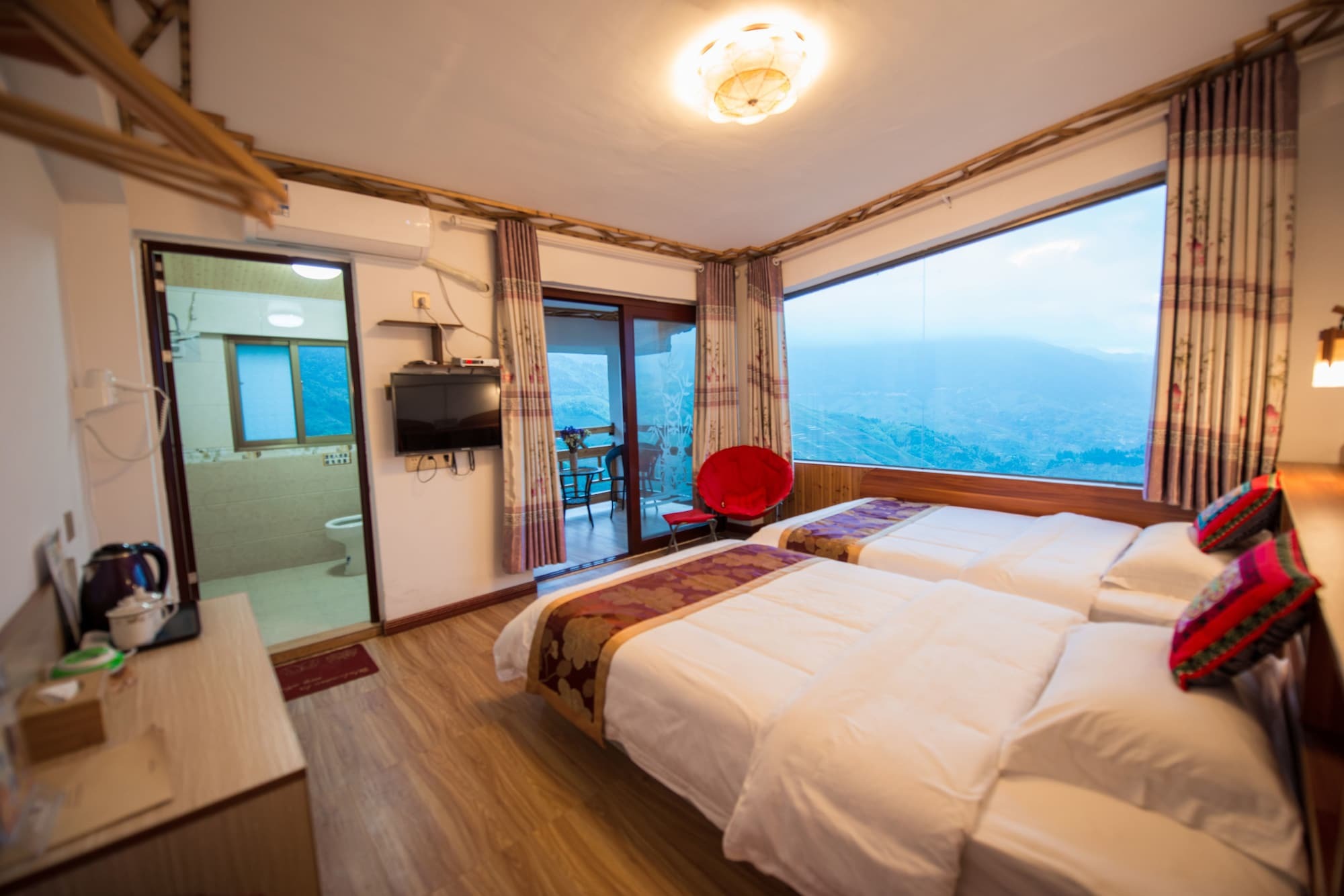 Longji Rice Terraces Green View Guesthouse หลงเซิง ภายนอก รูปภาพ